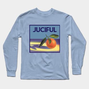 Vintage Juciful Oranges Fruit Crate Label Long Sleeve T-Shirt